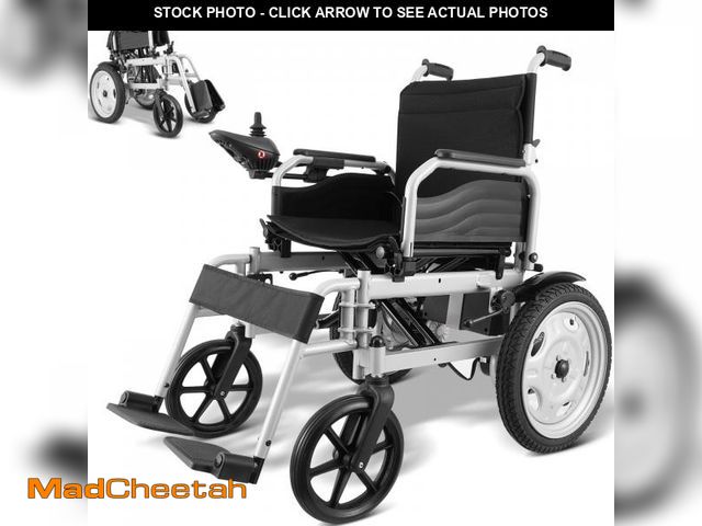 Lot 74-12106165 - VEVOR Motorized Wheelchair for Adults and Elderly, Supports up to 265 lbs, 17.5-inch Seat, Compact F...