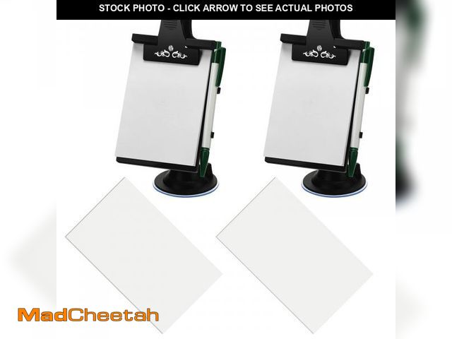 Lot 74-12307563 - Harloon 2 Pcs Car Notepad Holder with Mount Car Memo Pad with Pen Pad Mount Clip Board Dashboard Cli...