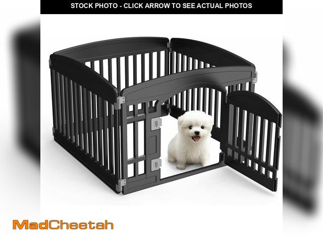 Lot 74-12544379 - SMUG Dog Playpen 4-Panel 24" | Safe &amp; Secure Indoor/Outdoor Pet Fence | Folding &amp; Portable |...