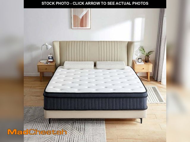 Lot 74-12668332 - Queen Mattress, 10 Inch Memory Foam Mattress in a Box, Individual Pocket Spring Mattress with Motion...
