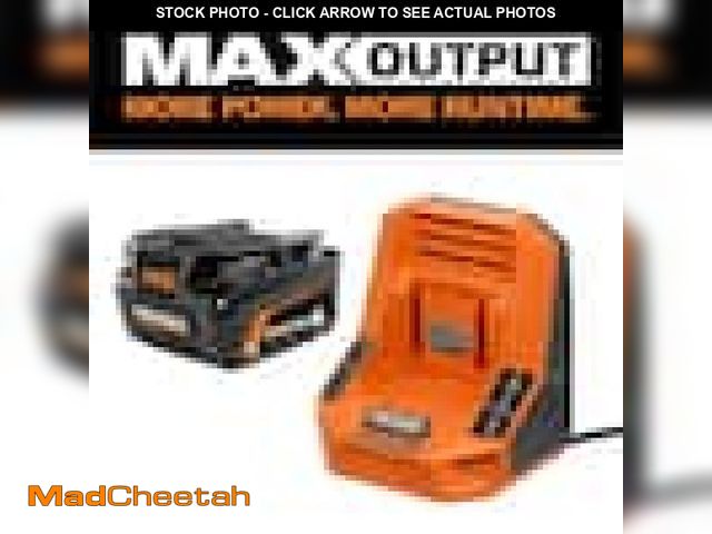 Lot 74-11826576 - RIDGID 18V 4.0 Ah MAX Output Starter Kit with Rapid Charger - UNUSED