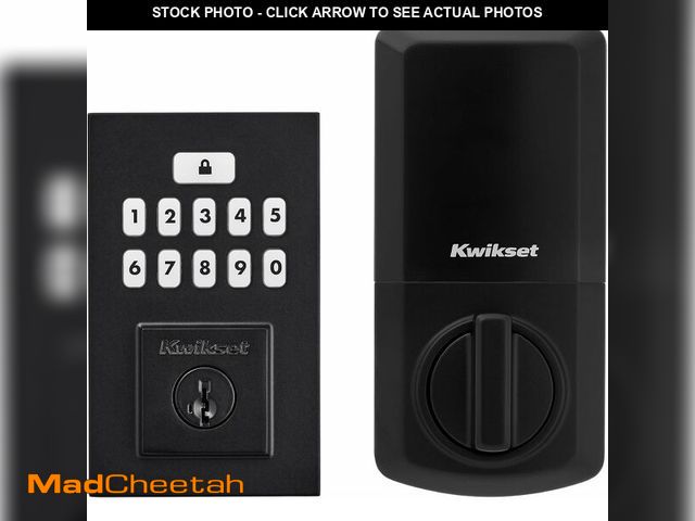 Lot 74-14307494 - Kwikset SmartCode 260 Keyless Entry Electronic Keypad Deadbolt Door Lock with Auto-Lock, Custom User...