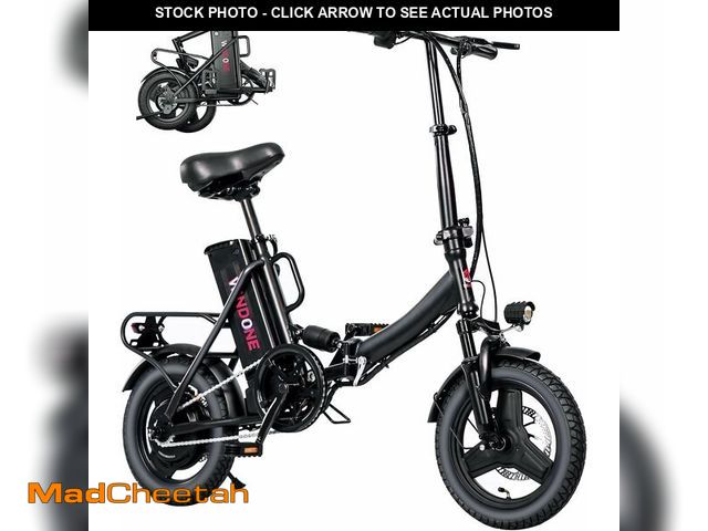 Lot 74-12898964 - (MISSING KEYS) Windone S14 Electric Bike for Adults, Dual Shock Absorbers Ebike, Max 19MPH Speed &am...