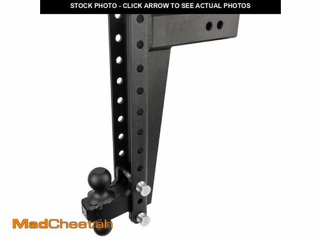 Lot 74-12693645 - Bulletproof Hitches 3.0" Adjustable Heavy Duty (22,000lb Rating) 16" Drop/Rise Trailer Hitch with 2"...