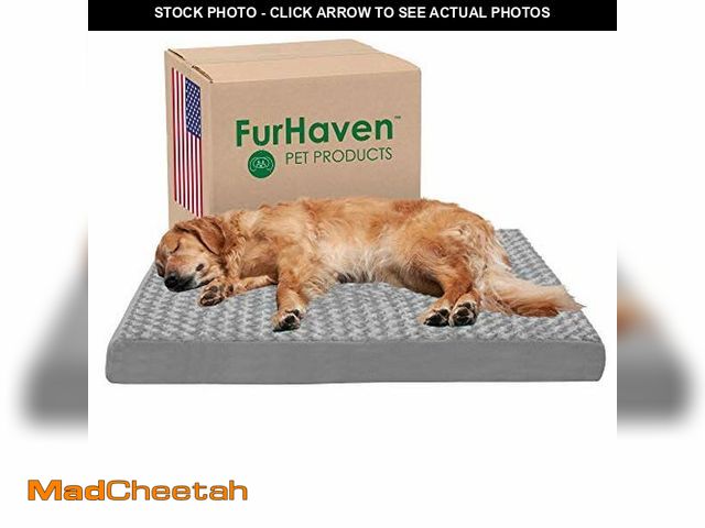 Lot 74-12828911 - Furhaven Orthopedic Dog Bed for Large Dogs w/ Removable Washable Cover, For Dogs Up to 95 lbs - Ultr...