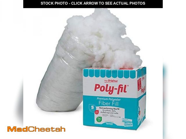 Lot 74-12097058 - Fairfield The Original Poly-Fil, Premium Polyester Fiber Fill, Soft Pillow Stuffing, Stuffing for St...