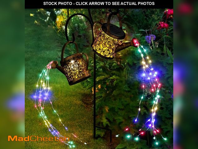Lot 74-13963140 - MEREAR Solar Watering Can Lights Outdoor with 8 Multi-Color Changing Modes, IP65 Waterproof Landscap...