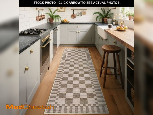 Lot 74-14426514 - GarveeHome 2x6 Kitchen Runner Rug Non Slip Washable Runner Rug for Hallway - USED