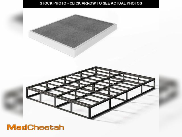 Lot 74-14351692 - (MISSING HARDWARE) Bedsnus 7 Inch Full Heavy Duty Metal Box Spring, Mattress Foundation with Fabric ...