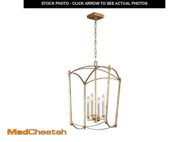 Lot 74-13694573 - TIELLA Estoril 4-Light Antique Guild Traditional Transitional Hanging Candlestick Chandelier - UNUSE...