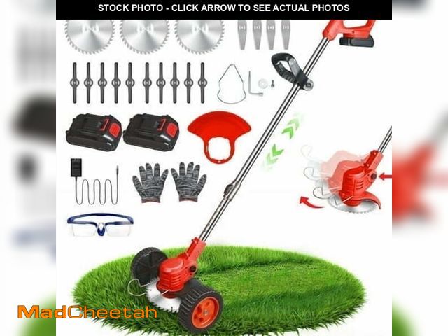 Lot 74-14584883 - GÂ·PEH Weed Wacker Grass Trimmer, 24V Cordless Weedeater Lightweight Electric Brush Cutter with 2 Ba...