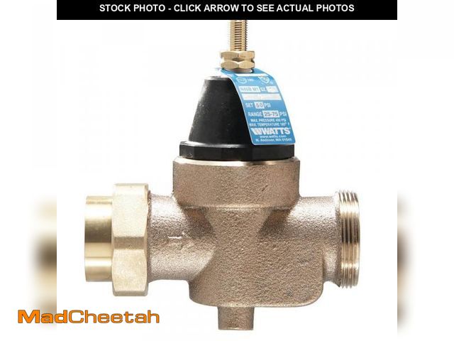 Lot 74-12251771 - Watts 3/4 in. Brass MPT x FTP Pressure Reducing Valve - UNUSED