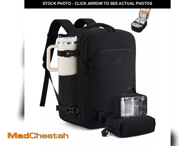 Lot 74-14210939 - LOVEVOOK 40L Travel Backpack for Women, Airline Approved Carry On Backpack with 2 Packing Cubes, Wat...