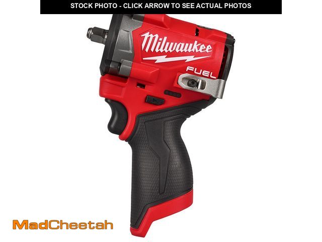 Lot 74-12792534 - Milwaukee M12 Fuel 3/8 Inch Cordless Brushless Impact Wrench Tool Only - USED