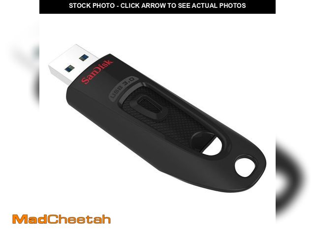 Lot 74-13548079 - SanDisk 512GB Ultra USB 3.0 Flash Drive - SDCZ48-512G-G46, Black - USED