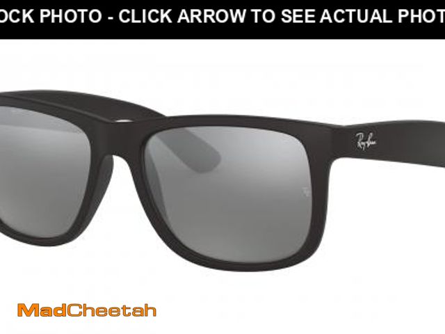 Lot 74-12349451 - Ray-Ban Justin Sunglasses (RB4165) Black/Grey Mirror Silver - Non-Polarized - 54mm - USED