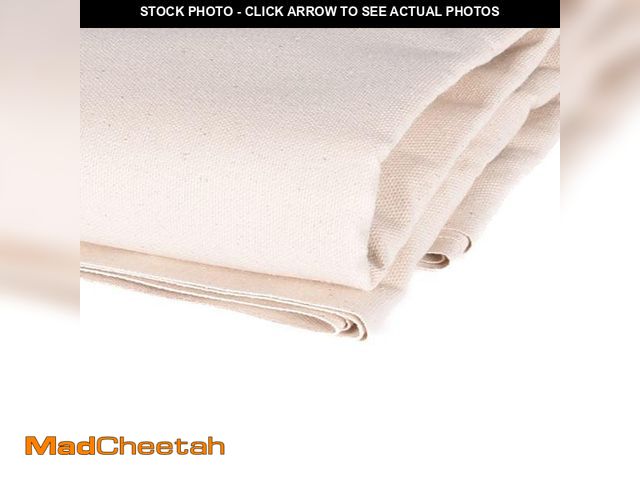 Lot 74-12212007 - 100% Natural Cotton 10oz Canvas Fabric (Duck), 63 Inches Wide X 3 Yards Long - USED