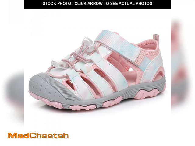 Lot 74-12304240 - Blikcon Girls Sandals Closed Toe Sport Water Sandals for Kids - Soft Sole Outdoor with Adjustable St...