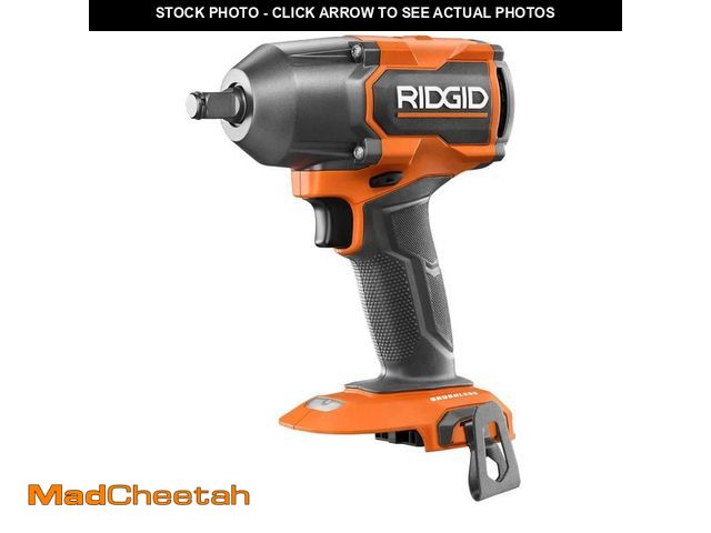 Lot 74-12555432 - RIDGID 18V Brushless Cordless 4-Mode 1/2 in. Mid-Torque Impact Wrench with Friction Ring (Tool Only)...