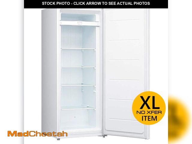 Lot 74-13269435 - Koolatron Garage-Ready Upright Freezer 7.0 cu. ft.. (198L) White, Low-Frost, Flat Back, Glass Shelve...
