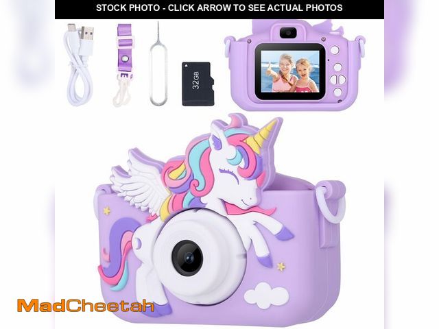 Lot 74-14380123 - Envyvip Unicorn Toys Camera for Kids Girls Age 3-8, Toddler Kids Digital Camera Christmas Birthday G...