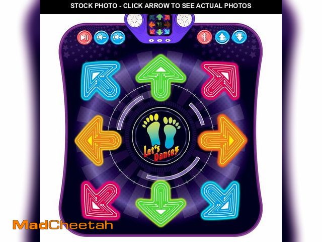 Lot 74-14296079 - Dance Mat Toys for 3-12 Year Old Girls Boys, Dance Pad with Light Up 8-Buttons &amp; Bluetooth, Musi...
