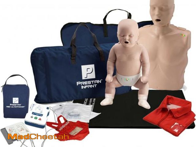 Lot 74-11951408 - (MISSING AED TRAINER) PRESTAN CPR Manikin and One Infant CPR Manikin Training Kit w/AED Trainers and...