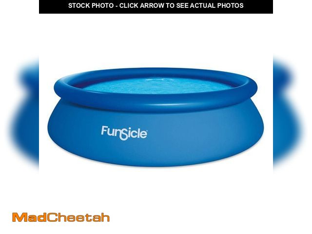 Lot 74-14245830 - Funsicle QuickSet Ring Top 10 ft. Round 30 in. Deep Inflatable Pool, Blue - UNUSED