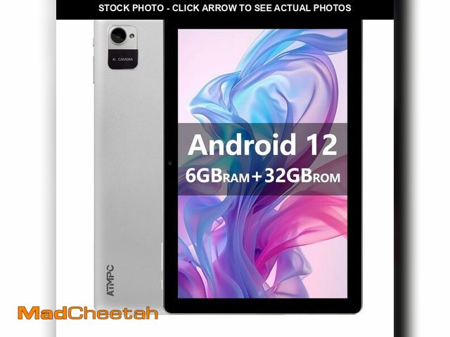 Lot 74-12698351 - ATMPC Android Tablet 10 Inch, 6GB (2+4 Expand) RAM 32GB ROM &amp; 512GB Expandable Android 12 Tablet...