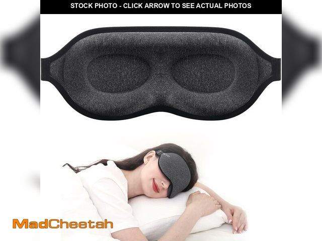 Lot 74-14270391 - MZOO Luxury Sleep Mask for Back, Side Sleeper, Complete Light Blocking Sleeping Eye Mask Night Blind...