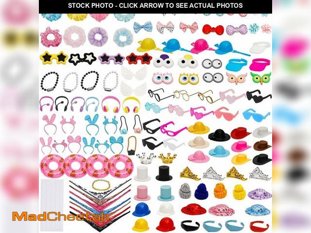 Lot 74-14302717 - Swakuta 130 Pcs Rubber Duck Accessories Decorations Mini Duck DIY Accessories Cowgirl Hats Necklaces...