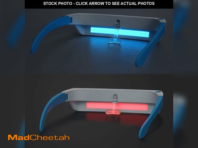 Lot 74-12974765 - Lukirch Light Therapy Glasses, Blue and Red Light Therapy, Blue Light for Good Sleep, Winter Blues, ...