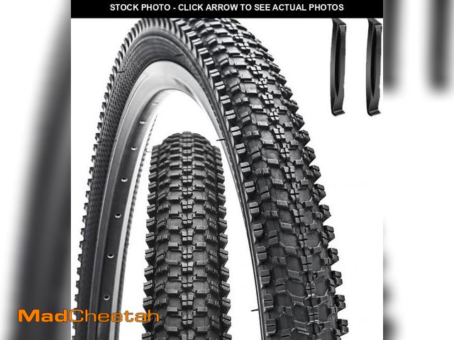 Lot 74-12493231 - 2 Pack 24"x1.95" Inch Folding Replacement Bike Tire for Mountain Bicycle - UNUSED