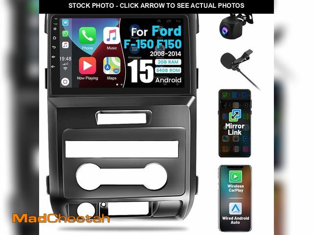 Lot 74-12607130 - Roinvou [2G+64G] Car Radio for Ford F150 F-150 2009 2010 2011 2012 with Wireless Carplay/Android Aut...
