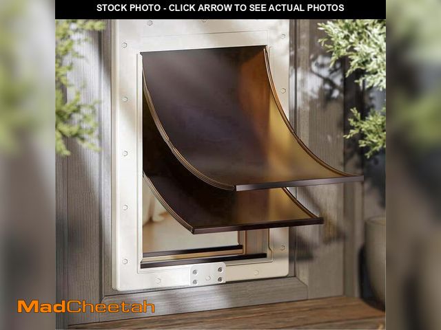 Lot 74-14310353 - XL Dog Door for Door, Never Rust Plastic Extra Large Doggy Door for Interior and Exterior Doors, XLa...