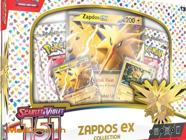 Lot 74-12330629 - Pokemon TCG Scarlet &amp; Violet 3.5 Pokemon 151 Zapdos Ex Box - UNUSED