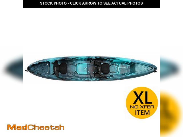 Lot 74-13791843 - Perception - Rambler 13.5 Recreational Kayak - Sit on Top Tandem Kayak - Storage with Tie Downs - 13...