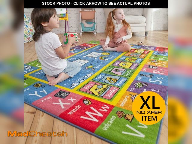 Lot 74-13071434 - KC Cubs 8x10 ABC Alphabet, Seasons, Months &amp; Days Rug Ã¢â¬â Educational Play Mat Carpet for K...