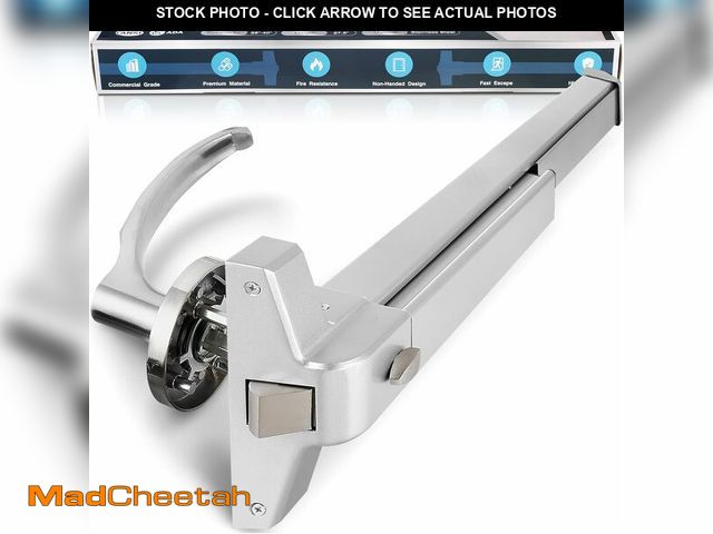 Lot 74-13698110 - IRONWALLS Commercial Door Push Bar Panic Exit Device with Exterior Lever, 70cm/27.5" Stainless Steel...