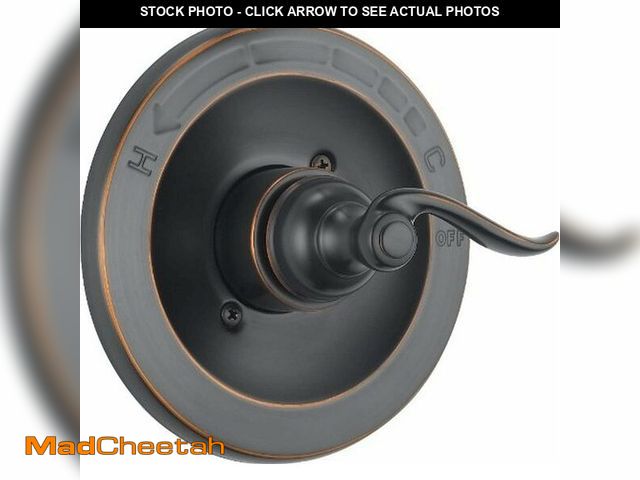 Lot 74-13697932 - Delta Windemere 14 Series Single-Function Valve Trim Kit, Oil Rubbed Bronze Handle Set for Shower Fa...