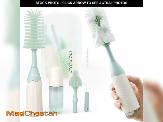 Lot 74-14299901 - Momcozy Bottle Brush Kit with Push-Press Foam Design - Newborn Essentials Gift, Portable Cleaning To...
