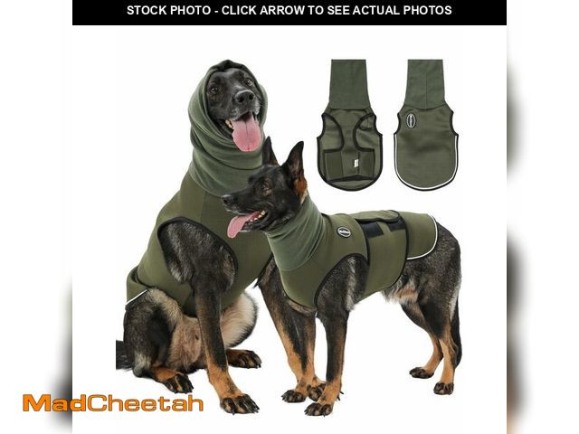 Lot 74-14337048 - Meifsou Dog Anxiety Vest with Hood, Skin-Friendly Thunder Jacket for Dogs, All-in-One Dog Calming Sh...