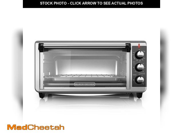 Lot 74-13038172 - BLACK+DECKER 1500 W 8-Slice Stainless Steel Toaster Oven with Broiler - UNUSED