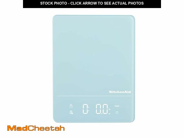 Lot 74-12713762 - KitchenAid KQ913MW Digital Waterproof (IPx7) Kitchen and Food Scale, LED readout, 11 Pound Max Capac...