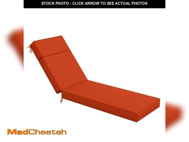 Lot 74-14306937 - (SET OF 2) WNP 71 in. x 21 in. x 4 in. Premium Waterproof Chaise Lounge Cushion, All-Weather Replace...