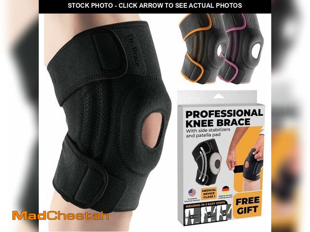 Lot 74-14266465 - DR. BRACE ELITE Knee Brace with Side Stabilizers &amp; Patella Gel Pads for Maximum Knee Pain Suppor...