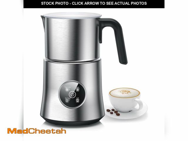 Lot 74-13717379 - Milk Frother and Steamer, Large Capacity &amp; Detachable Electric Milk Frother, Automatic Warm and ...