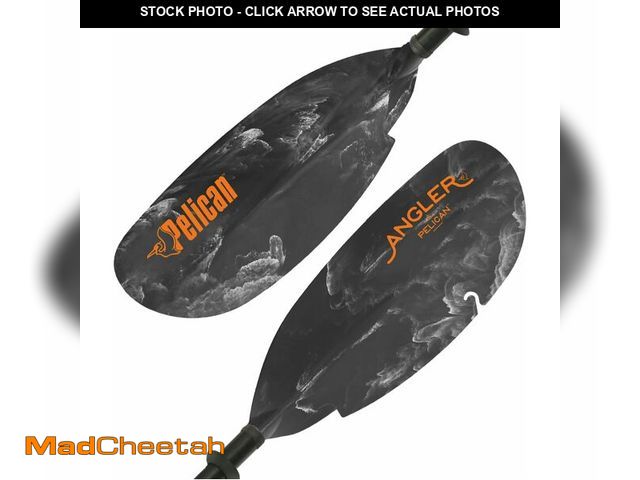 Lot 74-12633284 - Pelican - Poseidon Angler Fishing Lightweight Kayak Paddle, Grey, 94.5" - USED