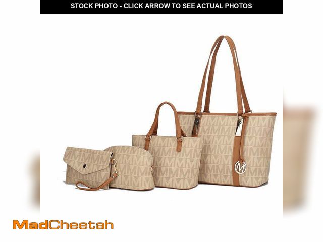 Lot 74-12549691 - MKF Collection Marimar Women's Tote Bag with Pouch and Wristlet, Signature 4 Piece Set by Mia K - Be...