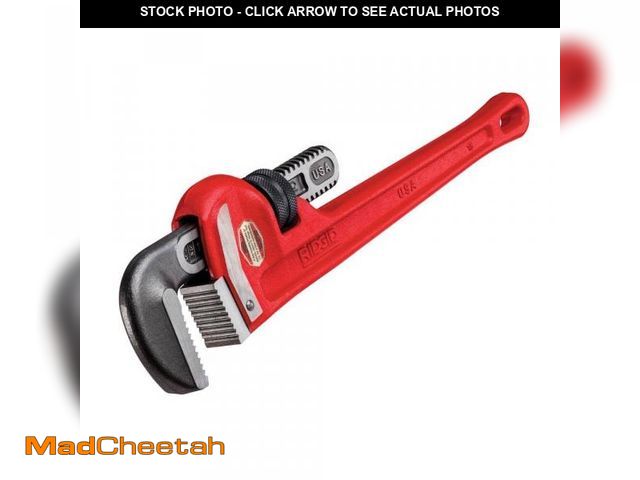 Lot 74-12251607 - RIDGID 18 in. Straight Pipe Wrench for Heavy-Duty Plumbing, Sturdy Plumbing Pipe Tool with Self Clea...